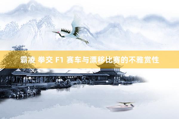 霸凌 拳交 F1 赛车与漂移比赛的不雅赏性