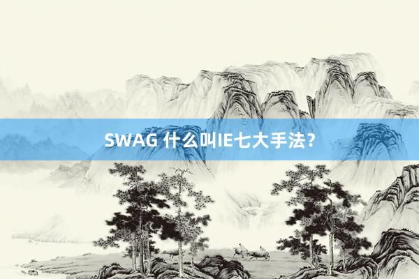 SWAG 什么叫IE七大手法？